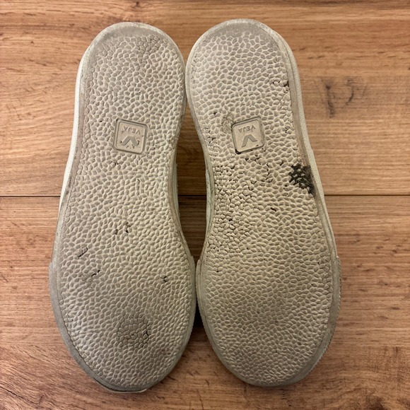 VEJA Esplar Sneakers Womens Size 5 White Leather Tan Lace Up Casual Low Top - Picture 12 of 13